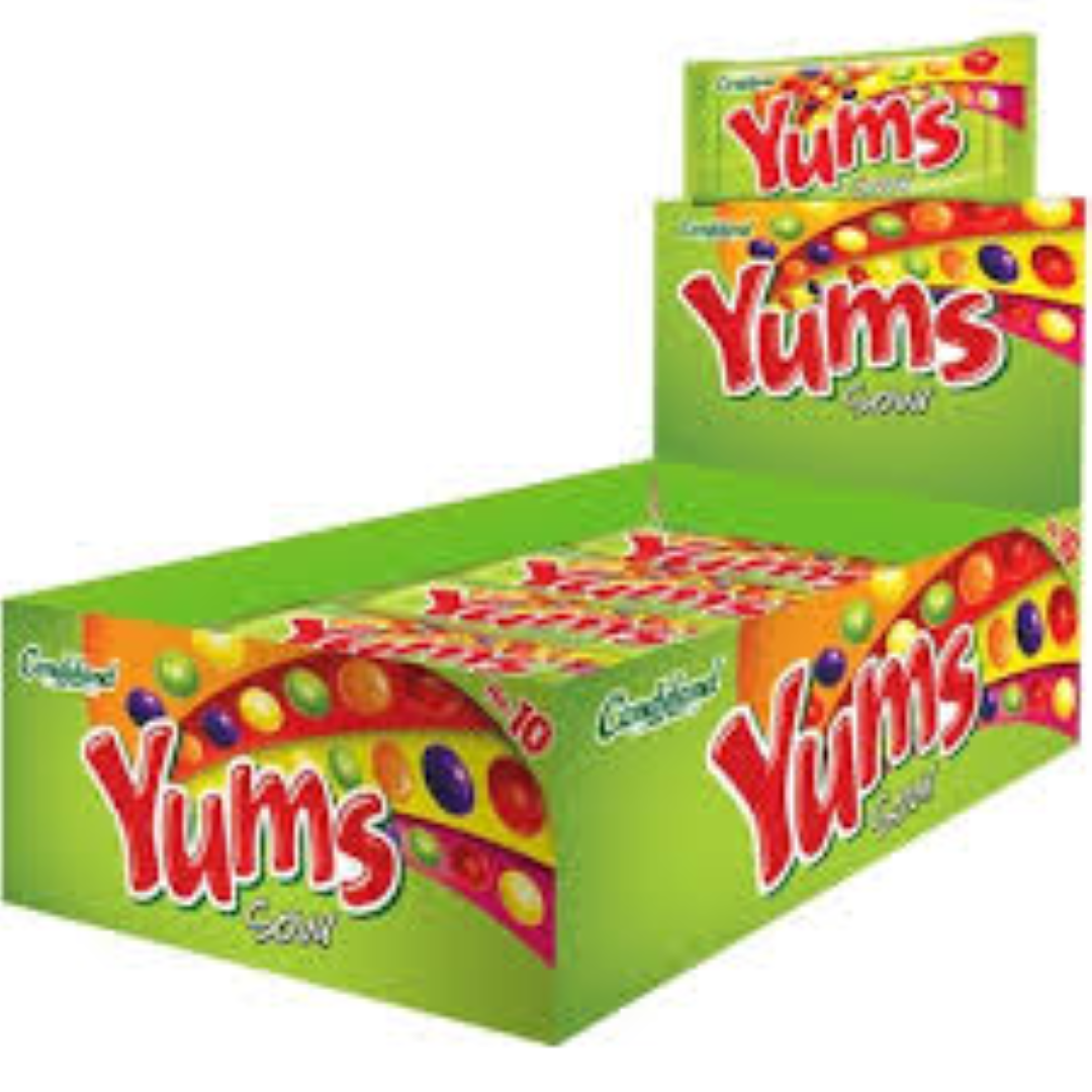 YUMS FRUIT CHEW SOUR 18GM